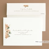 "Bloom" - Wedding Invitations in Tea by Leah Bisch - FREE Recipient Addressing