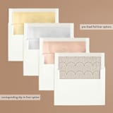 "Bloom" - Wedding Invitations in Tea by Leah Bisch - Envelope Liner Options
