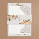 "Bloom" - Wedding Invitations in Tea by Leah Bisch - Assembled
