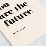 "Futura" - Single Greeting Cards in Blush by Carly Reed Walker - Close-Up