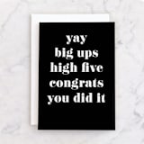 "All the applause" - Single Greeting Cards in Inky by Creo Study - Front