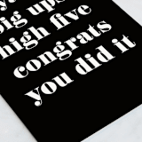 "All the applause" - Single Greeting Cards in Inky by Creo Study - Close-Up