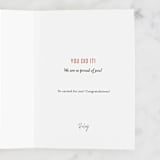 "Yay" - Single Greeting Cards in Mint by Tennie and Co. - Customizable Interior Example