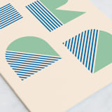 "retro grad" - Single Greeting Cards in Butter by Summer Winkelman - Close-Up