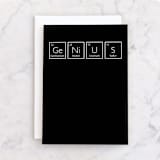 "Genius" - Single Greeting Cards in Inky by Heather Schertzer - Front