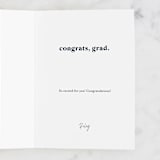 "Hey nice hat" - Single Greeting Cards in Navy by Lea Delaveris - Customizable Interior Example