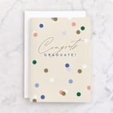 "Confetti Grad" - Single Greeting Cards in Eggshell by Pixel and Hank - Front
