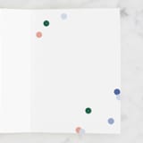 "Confetti Grad" - Single Greeting Cards in Eggshell by Pixel and Hank - Interior