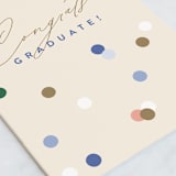 "Confetti Grad" - Single Greeting Cards in Eggshell by Pixel and Hank - Close-Up
