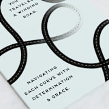 "Winding Road" - Single Greeting Cards in Sky by Heather Cairl - Close-Up