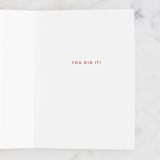 "Bold Grad" - Single Greeting Cards in Colorful by Pixel and Hank - Interior