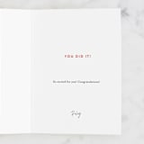 "Bold Grad" - Single Greeting Cards in Colorful by Pixel and Hank - Customizable Interior Example