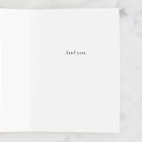 "and you" - Single Greeting Cards in Navy by Hudson meet Rose - Interior