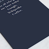 "and you" - Single Greeting Cards in Navy by Hudson meet Rose - Close-Up