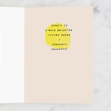 "History Made" - Single Greeting Cards in Sunshine by Annie Clark - Interior