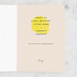 "History Made" - Single Greeting Cards in Sunshine by Annie Clark - Customizable Interior Example
