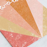 "Wow" - Single Greeting Cards in Sunset by Julie Hebert - Close-Up