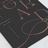 "Grad Line" - Single Greeting Cards in Ink by Carolyn MacLaren - Close-Up