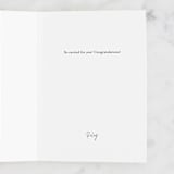 "Gradient Grad" - Single Greeting Cards in Ombre by Jessica Corliss - Customizable Interior Example