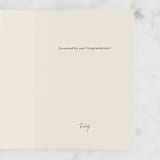 "Congrats Bubbles" - Single Greeting Cards in Cream by Alethea and Ruth - Customizable Interior Example