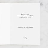 "Mountaintop" - Single Greeting Cards in Snow by Alethea and Ruth - Customizable Interior Example