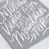 "Mountaintop" - Single Greeting Cards in Snow by Alethea and Ruth - Close-Up