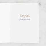 "grad pennant" - Single Greeting Cards in Kraft by Susan Zinader - Interior
