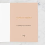"Blooming All Along" - Single Greeting Cards in Peach by Gina Grittner - Customizable Interior Example