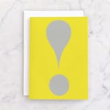 "Exclamation Point" - Single Greeting Cards in Sunray by Alexandra Cohn - Front
