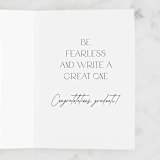 "Chapter one" - Single Greeting Cards in Ink by Ana de Sousa - Interior