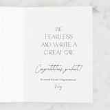"Chapter one" - Single Greeting Cards in Ink by Ana de Sousa - Customizable Interior Example
