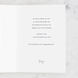 "Ink" - Single Greeting Cards in Navy by Julee London - Customizable Interior Example