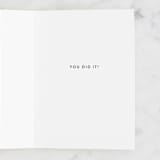 "Hip Hip Hooray Grad" - Single Greeting Cards in Ebony by Ashley DeMeyere - Interior