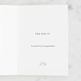 "Hip Hip Hooray Grad" - Single Greeting Cards in Ebony by Ashley DeMeyere - Customizable Interior Example