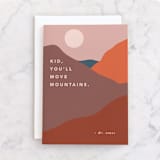 "You’ll move mountains" - Single Greeting Cards in Desert by Creo Study - Front