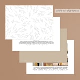 "Gilded Leaves" - Gloss-Press® Wedding Invitations in Classic White by Kelly Schmidt - Back of Card