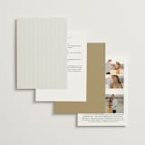"Gilded Wildflowers" - Gloss-Press® Wedding Invitations in Cool Grey by Rochelle Renee - Back of Card Options