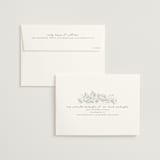 "Gilded Wildflowers" - Gloss-Press® Wedding Invitations in Cool Grey by Rochelle Renee - FREE Recipient Addressing