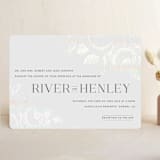 "Beloved" - Gloss-Press® Wedding Invitations in Snow by Design Lotus - Front
