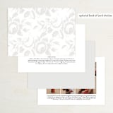 "Beloved" - Gloss-Press® Wedding Invitations in Snow by Design Lotus - Back of Card