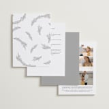 "Little Wreath" - Gloss-Press® Wedding Invitations in Pearl by Phrosné Barwood - Back of Card