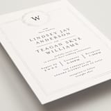 "Little Wreath" - Gloss-Press® Wedding Invitations in Pearl by Phrosné Barwood - Close-Up
