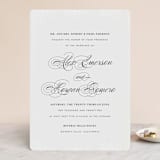 "Promise" - Gloss-Press® Wedding Invitations in Snow by Design Lotus - Front