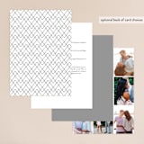 "Promise" - Gloss-Press® Wedding Invitations in Snow by Design Lotus - Back of Card