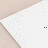 "Promise" - Gloss-Press® Wedding Invitations in Snow by Design Lotus - Close-Up