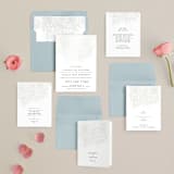 "Sketched Bouquet" - Gloss-Press® Wedding Invitations in Ivory by Phrosné Barwood - Invitation Suite