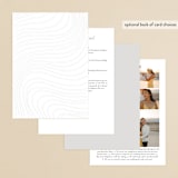 "Lined" - Gloss-Press® Wedding Invitations in Cloud by Erin Deegan - Back of Card