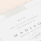 "Refined style" - Gloss-Press® Wedding Invitations in Pearl by Stacey Meacham - Close-Up