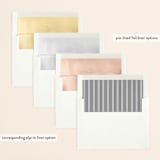 "Refined style" - Gloss-Press® Wedding Invitations in Pearl by Stacey Meacham - Envelope Liner Options