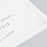 "Art Deco Border" - Gloss-Press® Wedding Invitations in Crystal by Hooray Creative - Close-Up